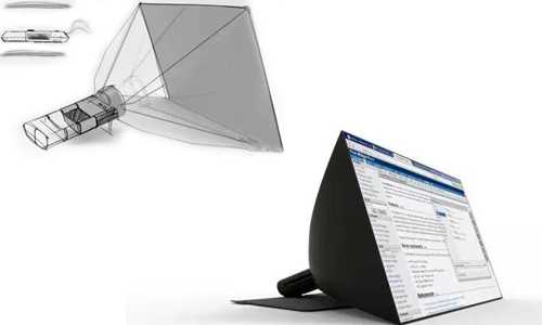 你家的电脑显示屏可以像雨伞一样折叠放进口袋
