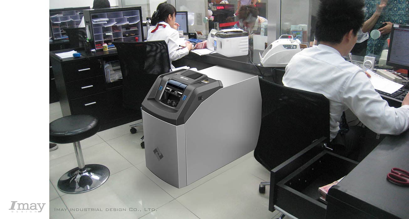 柜员现金出纳机案例;怡美设计