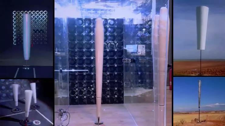 无扇叶风力发电机外观设计;怡美工业设计 无扇叶风力发电机外观设计;怡美工业设计