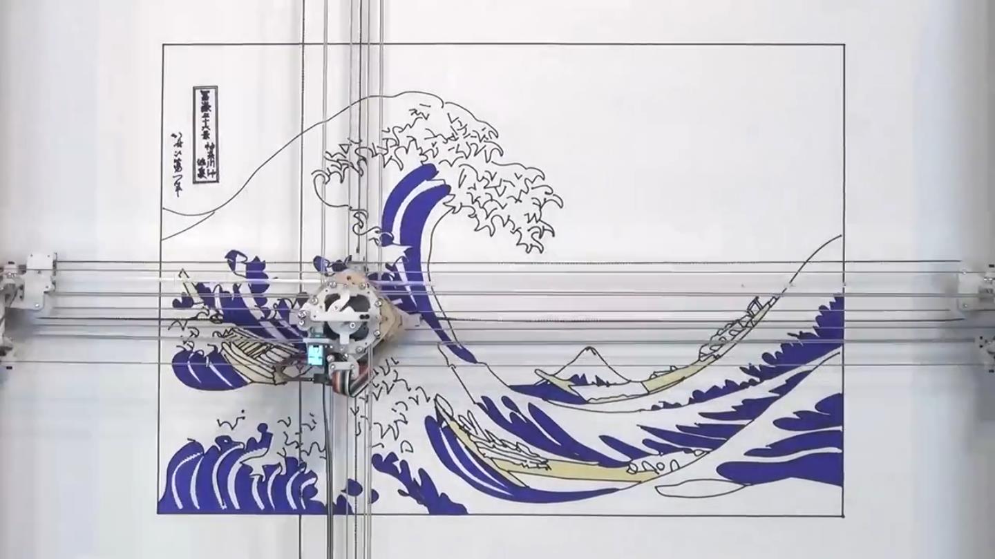 绘画打印机器人外观设计;怡美工业设计